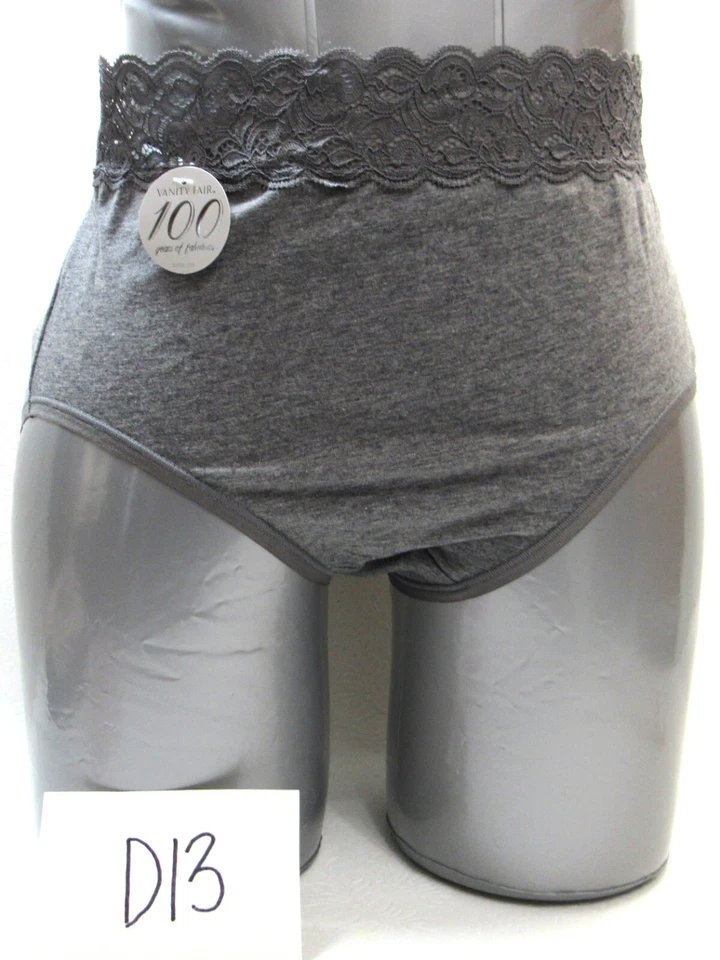 Mujer Vanity Fair Bragas Calzoncillos Ropa Interior Talla 7/L Encaje Gris 13396 Foto 1 de 4