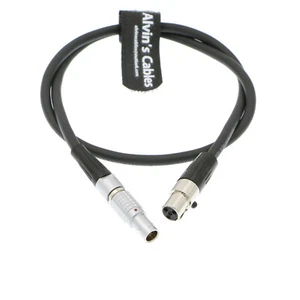 2 Pin Stecker auf Mini XLR 4-Pin Buchse Stromkabel für Glidecam V-25 TV Logic - Bild 1 von 5