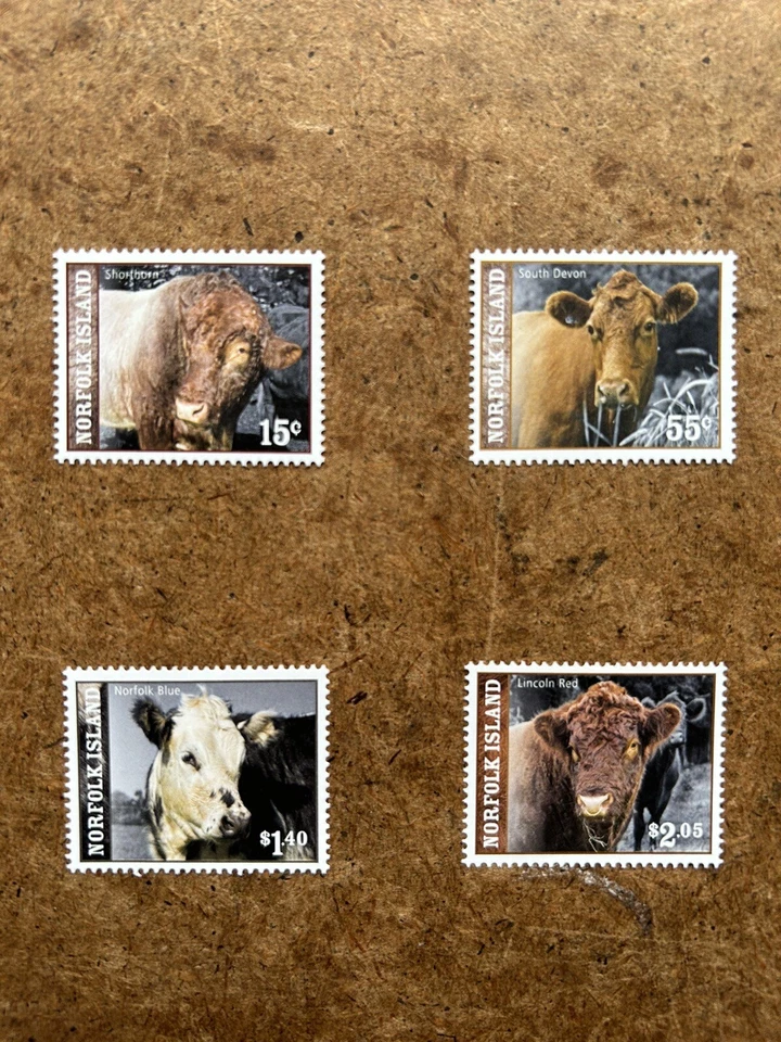 Isla Norfolk 2009, Ganado Isla Norfolk 2ª Serie, 4v, SG1052-1055. MNH Foto 1 de 1