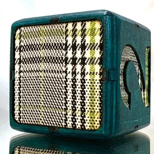Woven Wonder TURQUOISE - Threads of Strategy - Backgammon Double Cube 36mm - Bild 1 von 12