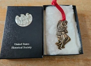 United States Historical Society Sterling Silver 1999 Angel Ornament De Matteo - Picture 1 of 3