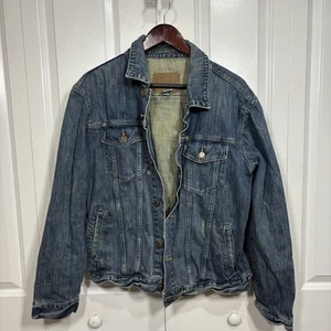 Vintage Old Navy Jeansjacke Damen L blau Jeans klassisch Y2K Freizeit Western Boho - Bild 1 von 11