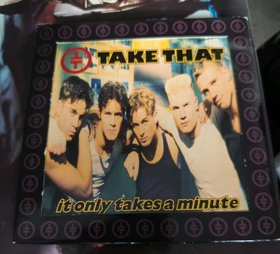 RARE TAKE THAT 7" SINGLE IN PHOTO FRAME COVER ONLY TAKES A MINUTE UNPLAYED  - Image 1 of 4
