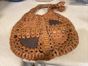 Woven Handmade Leather Purse Boho - Picture 1 of 6