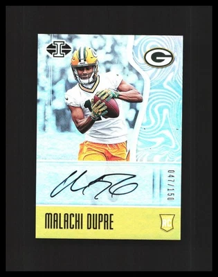 2017 Malachi Dupre Rookie Auto Panini Illusions /150 #184 Green Bay Packers - Image 1 of 3