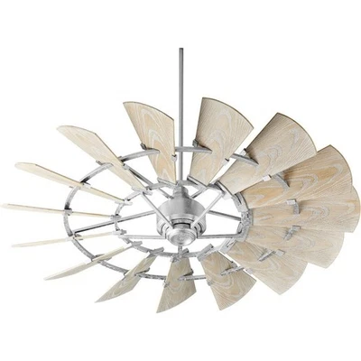 Windmill - 60 Inch Patio Fan-Galvanized Finish Patio Fan Quorum Lighting - Image 1 of 4