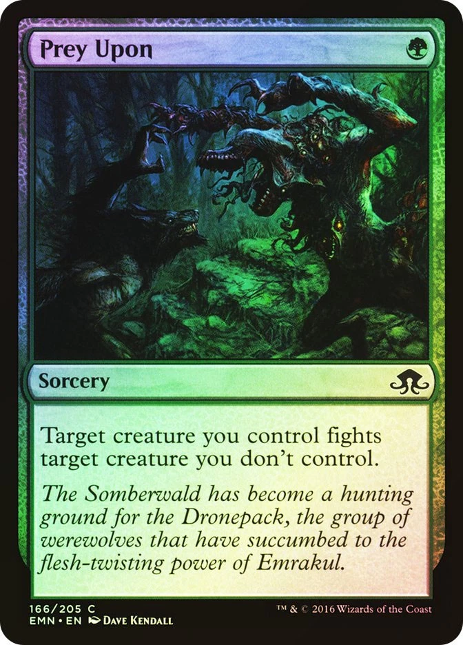 MTG FOIL Prey Upon  - Eldritch Moon #166 - Image 1 of 1