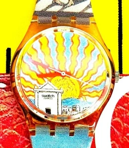 Reloj Swatch Il POETA GP107 1993 Estándar Caballeros Nuevo Antiguo Stock - Imagen 1 de 6