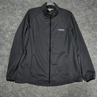 Calibre Scientific Zip Softshell Jacket Ladies XL Gray Embroidered Pockets - Image 1 of 4