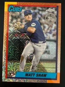 2025 Topps Update MATT SHAW Silver Pack Mojo RC U90C-95 CUBS - Picture 1 of 2