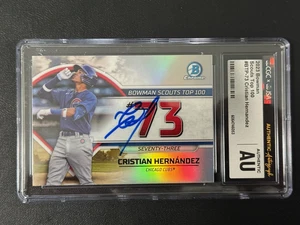 Christian Hernandez signed autograph 2023 Bowman Top 100 baseball card CGC x JSA - Picture 1 of 2
