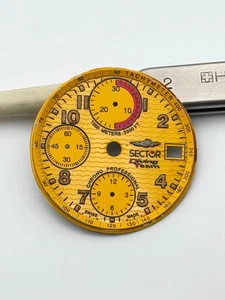 sector diving team 7750 29.5mm automatic chronograph dial quadrante - Imagen 1 de 2