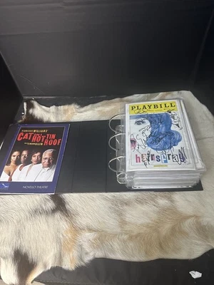Black Playbill Collection from 2000's + plastic sleeve binder some signatures - Image 1 of 4