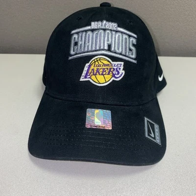 Vintage Nike Los Angeles Lakers 2002 Championship Hat Deadstock- Kobe Bryant NWT - Image 1 of 4
