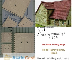 Stone Buildings NS04 Mould - Model Railway Scenery OO Gauge - Picture 1 of 6