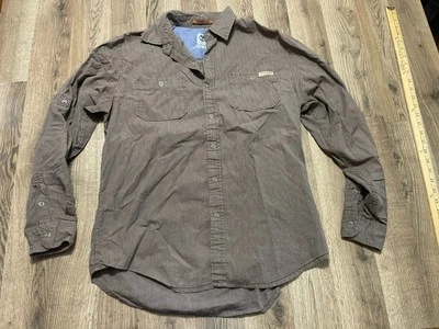 Timberland Shirt, Men's Size Medium, Brown, Button Up, Long Sleeve - Image 1 of 4