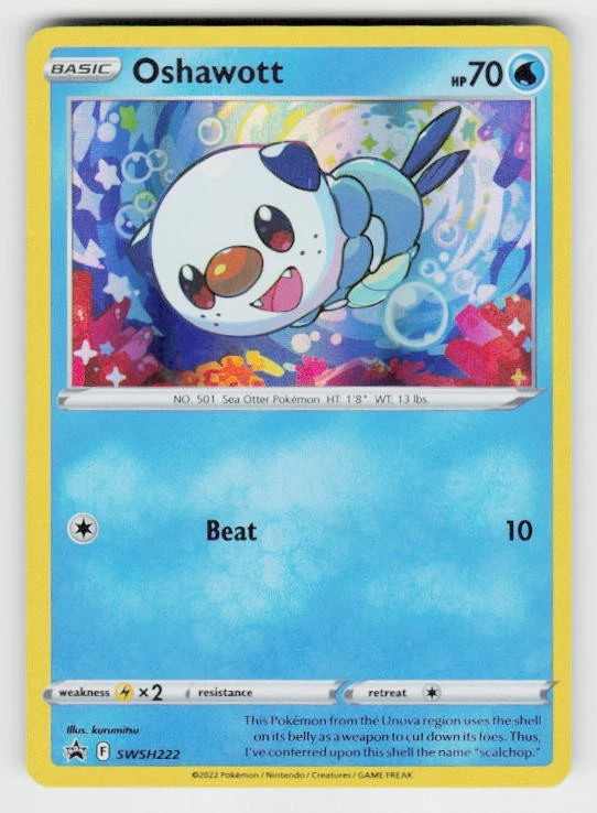 SWSH: Sword & Shield Promo Cards #SWSH222 Oshawott - Image 1 of 2