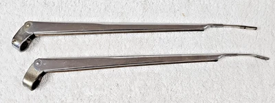 1965 Ford Thunderbird TRICO Wiper Arms Pair 15" Stainless OEM Vintage USA - Image 1 of 4