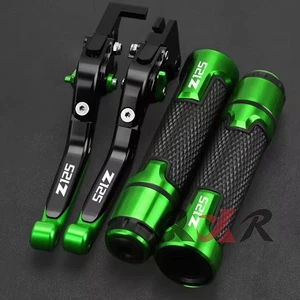 For kawasaki Z125 Pro z125pro CNC Brake Clutch Levers & Handbrake Handlebar Grip - Picture 1 of 19