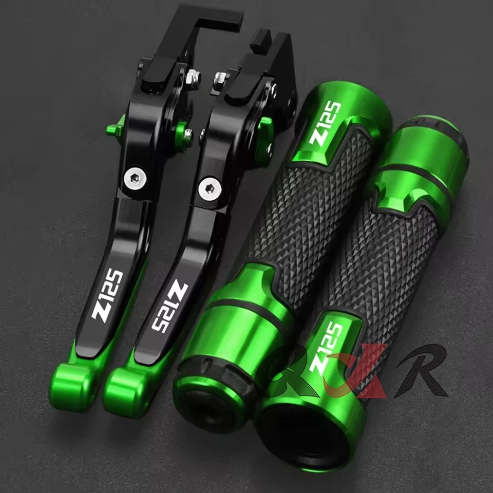 For kawasaki Z125 Pro z125pro CNC Brake Clutch Levers & Handbrake Handlebar Grip - Image 1 of 4