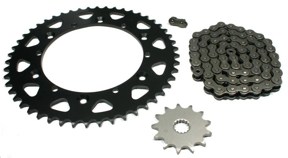 Yamaha YZ125, 1993-1996, Juego de cadena y piñón 13/50 - YZ 125 Foto 1 de 1