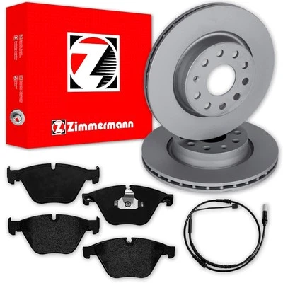Zimmermann BREMSSCHEIBEN 348mm + BELÄGE VORNE passend für BMW 5er F10 F11 - Bild 1 von 4