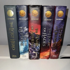 The HEROES OF OLYMPUS complete series 1-5 set Rick Riordan 1 2 3 4 5 HB lot - Bild 1 von 3