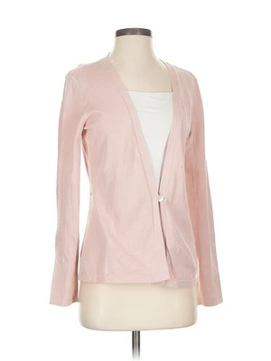 Cárdigan de seda rosa Alfani para mujer S Petites Foto 1 de 4