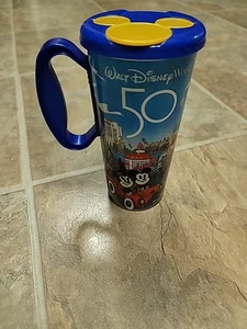 Walt Disney World Thermobecher 50th Anniversary Refillable Resort Mug Blau Exc. - Bild 1 von 4