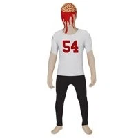 morphsuits kids Boys Missing Scalp "54" Halloween Costume - Medium - Picture 1 of 5