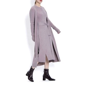 JINECII Women Long Sleeve Cardigan Knitted Hooded Ladies Sweatshirt Jumper Coat - Picture 1 of 6