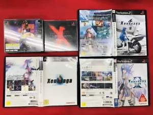 Xenogears & Xenosaga Episode I II III Trilogy 4Games set Sony PS2 Japan Tested - Picture 1 of 4