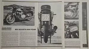 1968 MV 600 vier 6p Motorraddruck Testartikel - Bild 1 von 1