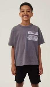 Cotton:On Kids Short Sleeve Print Tee T-Shirt Local Deli Sandwiches Size 6 NEW - Picture 1 of 4