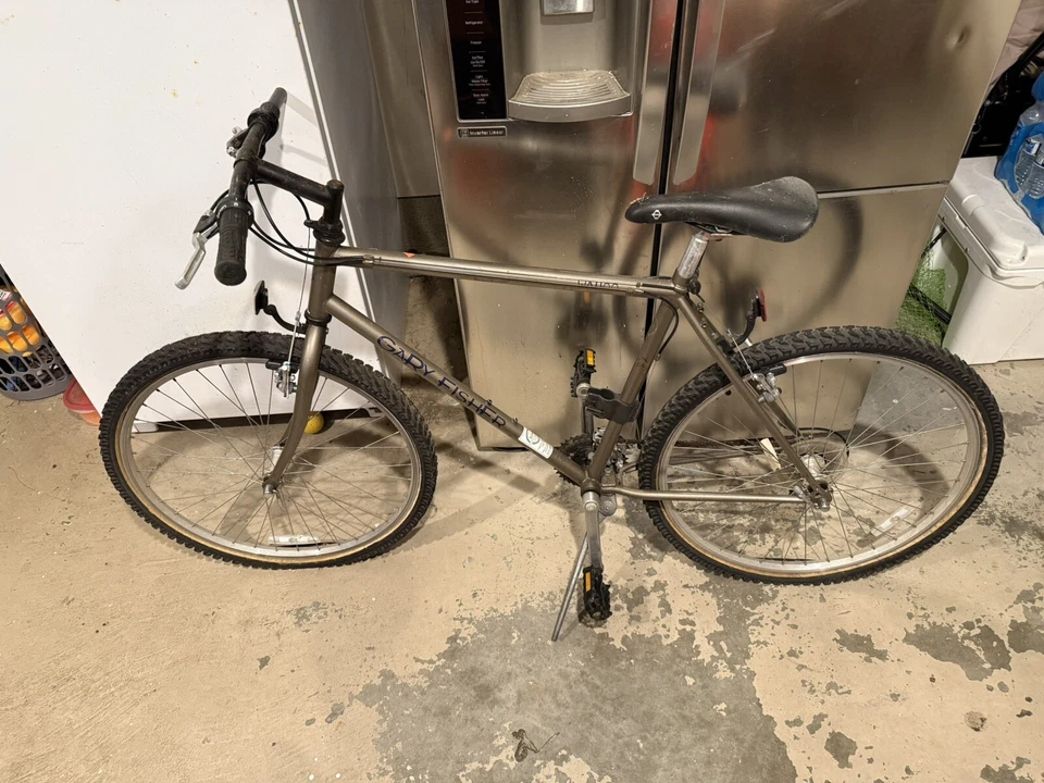 Bicicleta de montaña Gary Fisher Wahoo 1996 cuadro rígido gris y horquilla acero cromado Foto 1 de 4