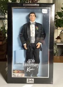2001 40th ANNIVERSARY KEN Black Tuxedo, Barbie Collector Edition Doll (H02) - Picture 1 of 6
