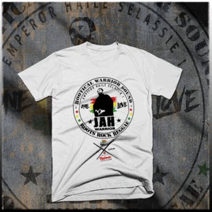 Reggae T-Shirt Jah Bless Rasta Flagge Jah Rastafari Haile Selassie I Rasta Tee - Bild 1 von 2