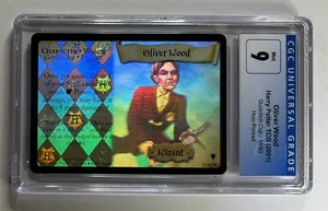 2001 WOTC Harry Potter TCG Oliver Wood Holo Foil 18/80 Quidditch Cup CGC 9 MINT - Picture 1 of 2