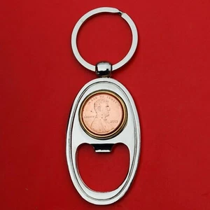 USA 1943 ~ 2020 Lincoln 1 Cent Schlüsselanhänger Ring Silber Flaschenöffner - Lucky Penny - Bild 1 von 92