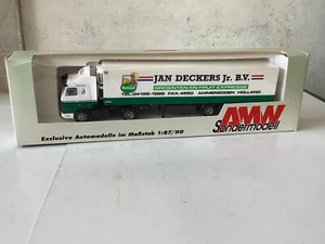 AMW 60082 HO/1:87 Scania treno carico valigia "Jan Deckers NL" (DF539-12S1/2) - Foto 1 di 4