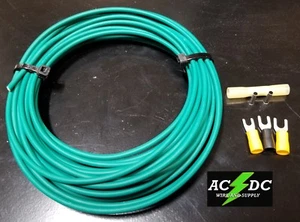 12 GA GAUGE 25 FT PRIMARY AUTO REMOTE POWER GROUND WIRE CABLE KIT (GREEN) - Bild 1 von 5