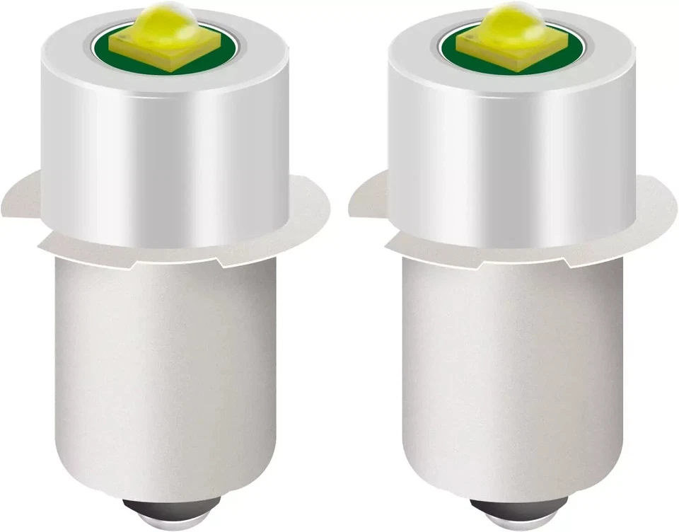 2er Pack LED Taschenlampe Birne mit 18V 12V 19,2V 6-24 Volt und 3W 247LM und PR2 - Bild 1 von 4