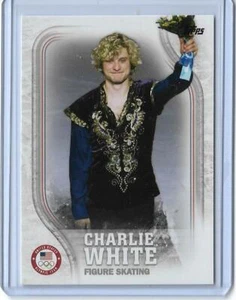 2018 TOPPS OLYMPIC CHARLIE WHITE PODIUM CARD #BPV-CW ~ FIGURE SKATING - Picture 1 of 2