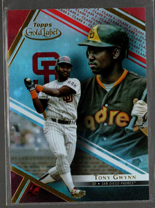2021 Topps Gold Label Class 3 Red #12 Tony Gwynn /25