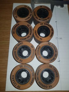 80'S - CAMPIONI DEL MONDO 82 DE CESARIS - N.08 RUOTE 61 MM PER PATTINO QUAD - Picture 1 of 3