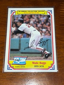 Wade Boggs 1984 Drakes Big Hitters #2