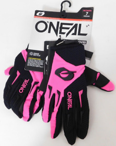 1 NEW O'Neal Element MX Motocross Racing Gloves Women's Adult M (Pink/Black, 7)