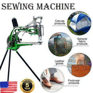Shoe Repair Sewing Machine Hand Cobbler Dual Leather Cloth Cotton Nylon Thread - Picture 1 of 11