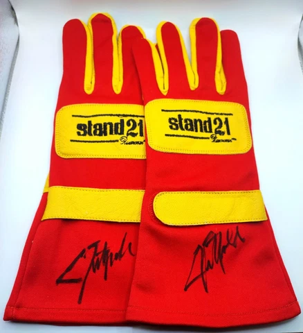 F1, FORMULA 1 EMERSON FITTIPALDI WORLD CHAMPION signed STAND21 REPLICA GLOVES Cover
