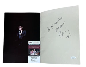 VINTAGE 1980 Barry Manilow World Tour Program Hand Signed Auto JSA COA JB - Picture 1 of 4